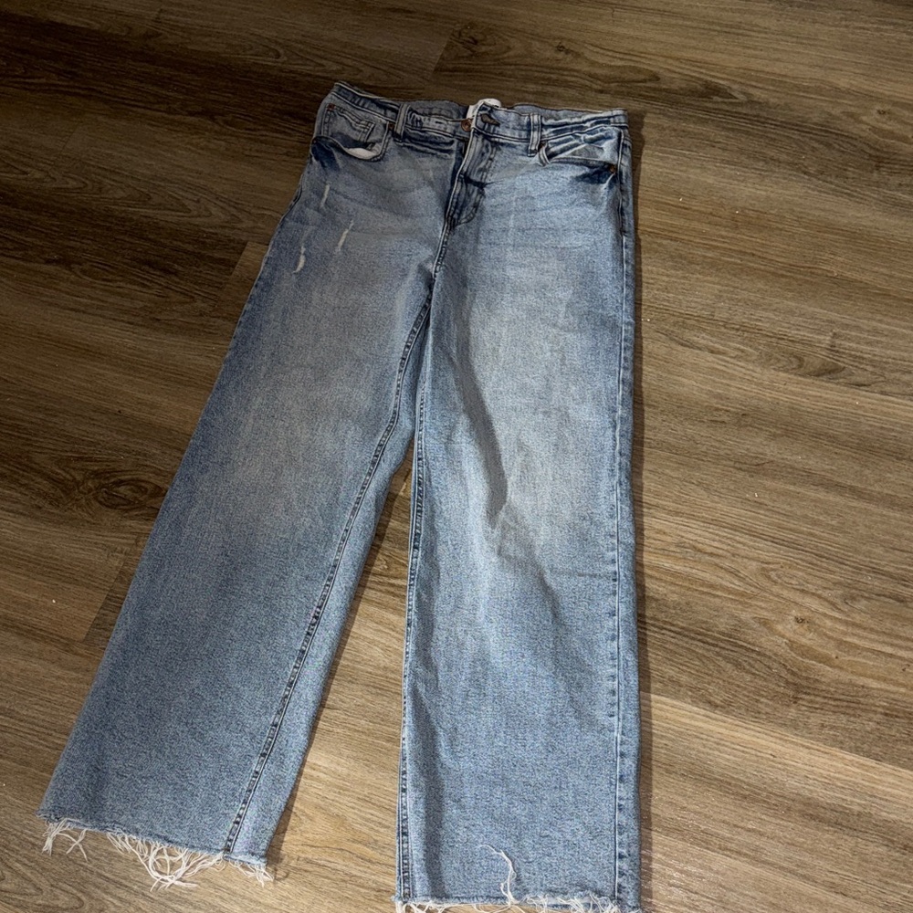 Fashion Nova Light Blue Straight-Leg Jeans